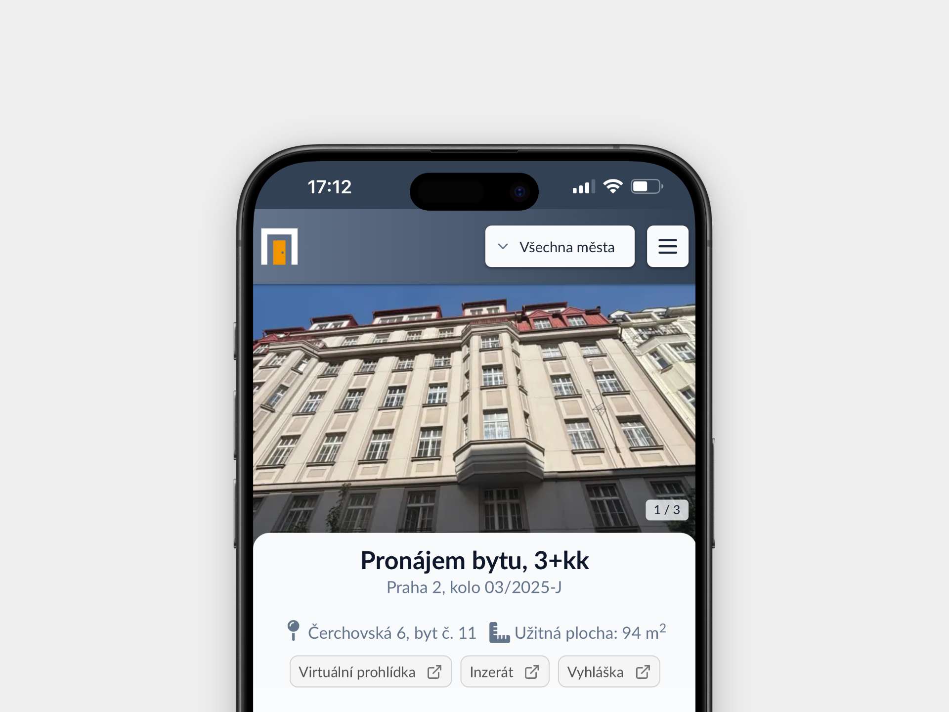 Městský majetek interface 3