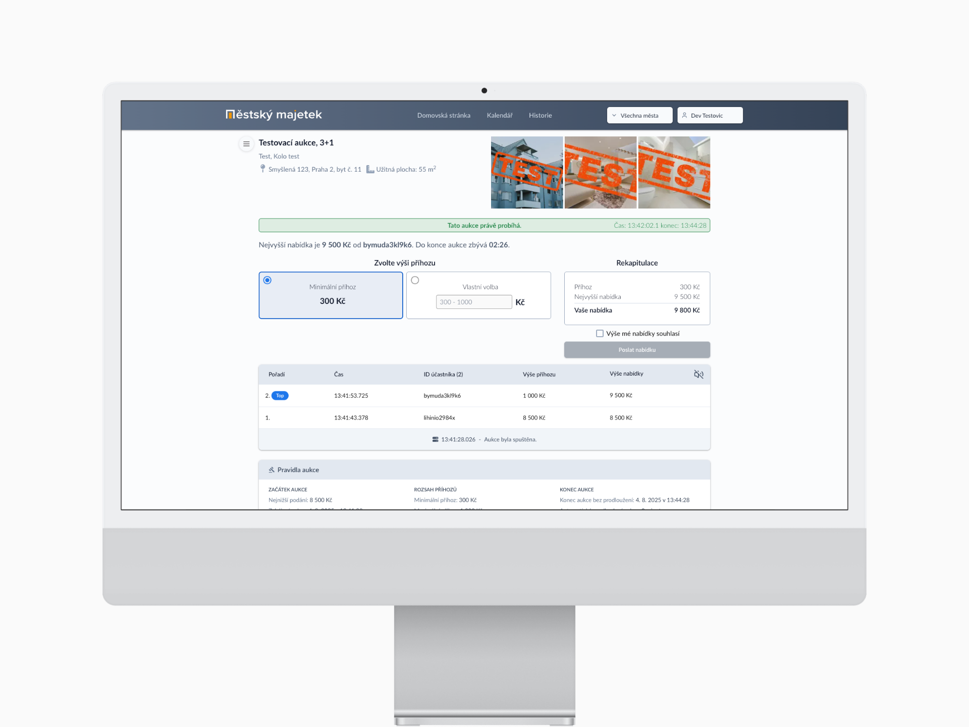 Městský majetek interface 4